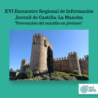 foto del castillo de san servando de toledo con el titulo XVI Encuentro Regional de Información Juvenil